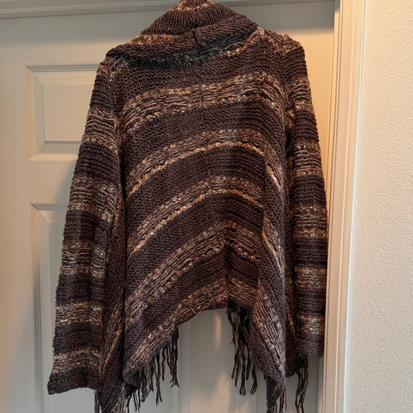 Free People Brown and Cream Knit Cardigan - Picture 2 of 5